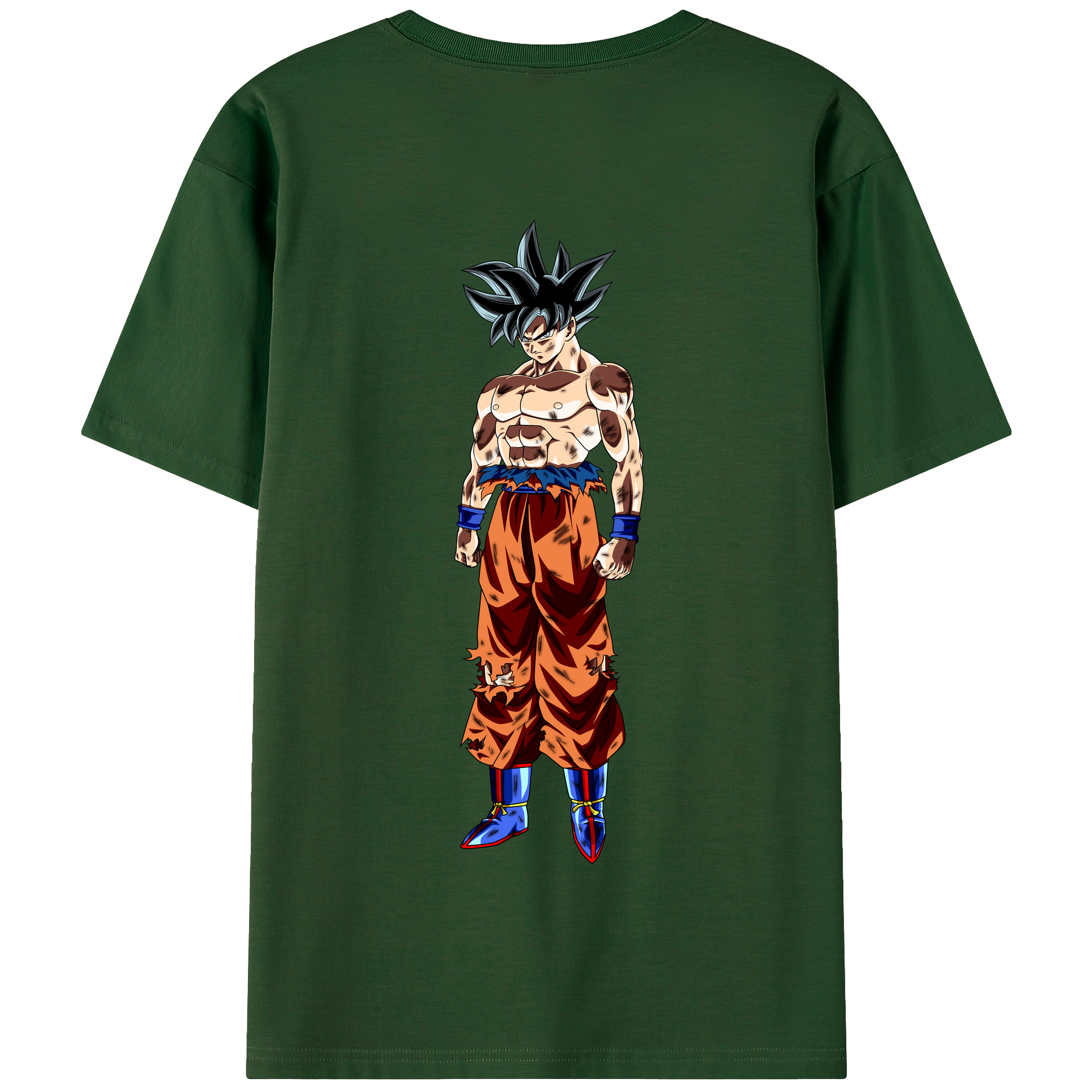 （画像用） ドラゴンボール 孫悟空（そん ごくう）Son Goku カカロット DRAGON BALL Kakarotto 綿100％半袖Tシャツ（背面プリント）